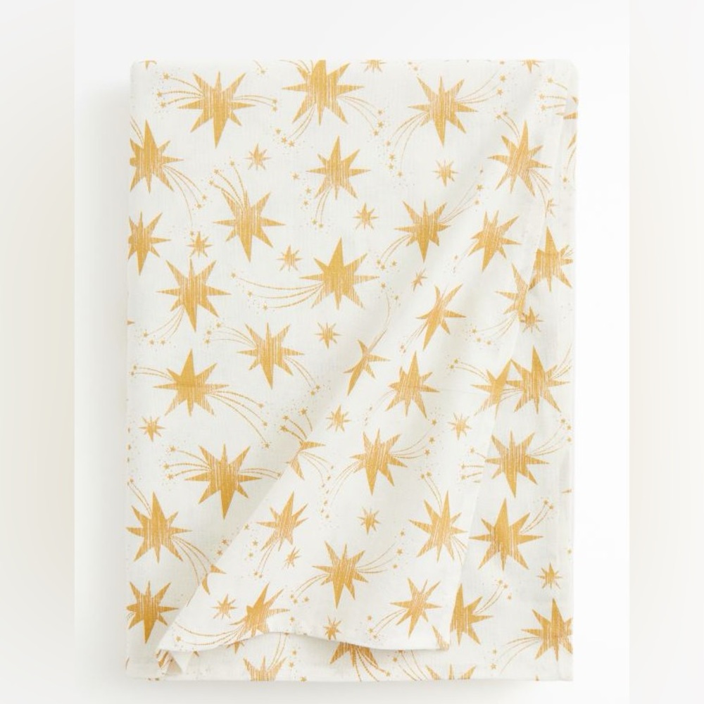 Festive Glittery Cotton Tablecloth for All Occasions
